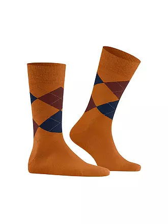 BURLINGTON | Chaussettes homme EDINBURGH 40-46 asphalte chiné | orange